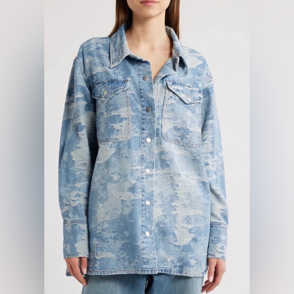 PTCL Blue and Gray Jean Jacket